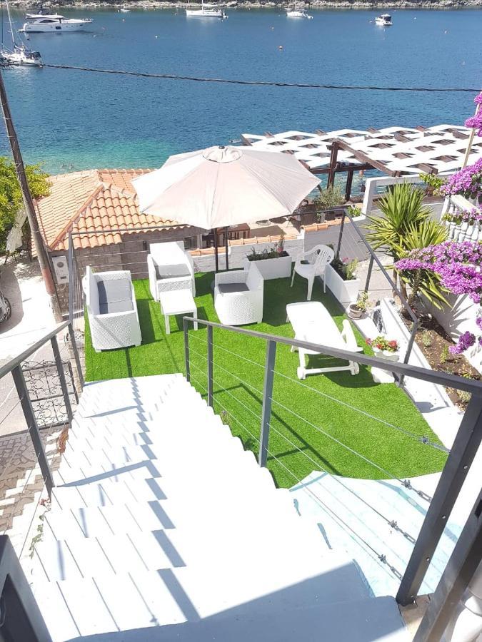 Ferienwohnung Waterfront Townhouse Sunset View With Garage Bigovo Exterior foto